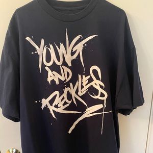 Young & Reckless Men’s T-Shirt - Navy - XXL